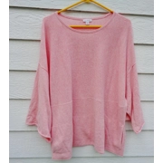 Pure Jill Pink Kimono Sweater Womens Medium Cotton Cashmere