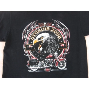 Sturgis 2008 T shirt Large Motorcycle Black Top