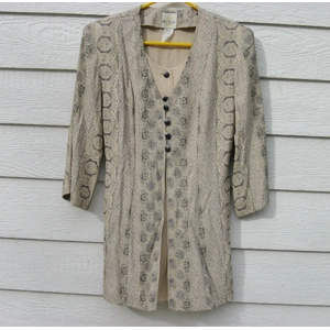 TR Bentley Tunic Top 9 35 Chest Tan Faux Double Front Shirt