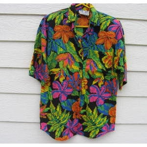 Box Office Blouse Small 8/10 Bold Print 39 chest