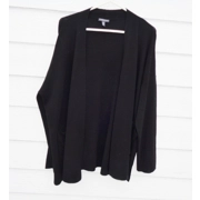 Eileen Fisher Merino Wool Black Cardigan Womens 1X 54 Chest
