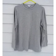 J. Jill Sweater Tunic Top Gray Womens Large Long Sleeve