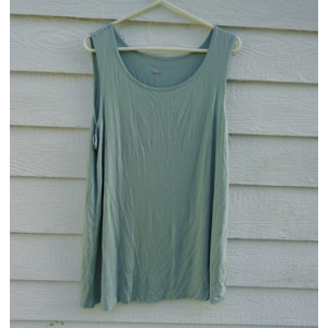 LOGO Layers Lori Goldstein Mint Green Tank Top XLP A251904 XLPJ