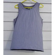 LOGO Lounge Lori Goldstein Gray French Terry Top L 42 Chest Tunic