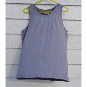 LOGO Lounge Lori Goldstein Gray French Terry Top L 42 Chest Tunic