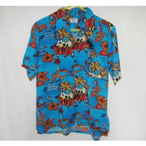 National Sport Manhattan Tropical Shirt Top Large 44 Chest Hawaiian