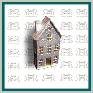 Plug-In Silver House with Stars