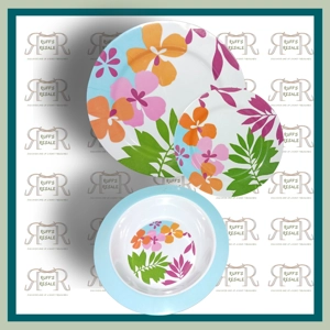 Bold Print Dish Set