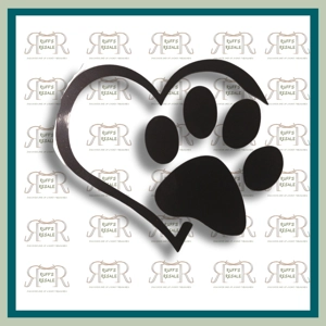 Paw Print Car Decal