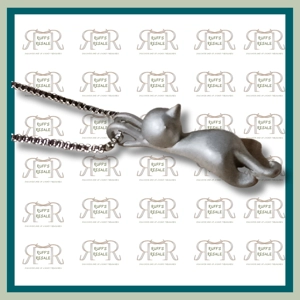 Silver Chain with Cat