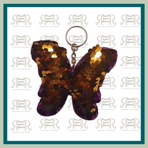 Gold Butterfly Keychain