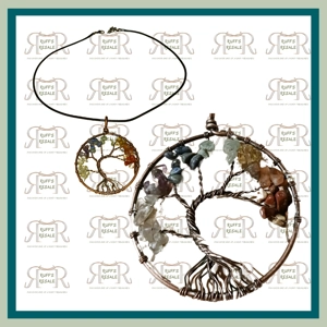 Chakra Tree of life Circle Necklace