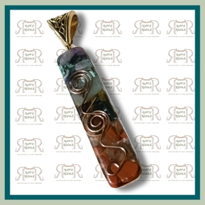 Chakra Pendant with Gold long