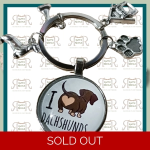 I love Dachshunds Keychain