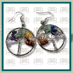 Chakra Tree of Life Earrings