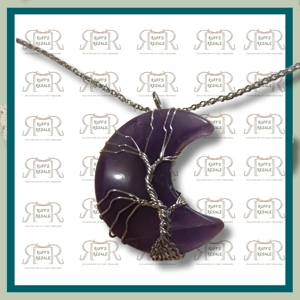 Amethyst Moon Necklace