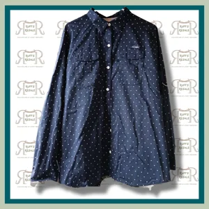 Navy Blue Button Down Long Sleeve Columbia Shirt  size XL