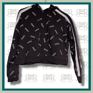 Black and White Love Hoody Child size Medium