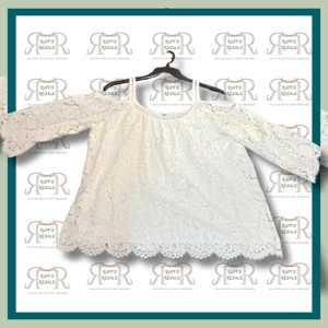 Cream Lace Shirt size XL