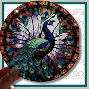 Suncatcher Peacock 7 inch