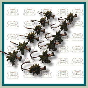 Palm Tree Shower Rings