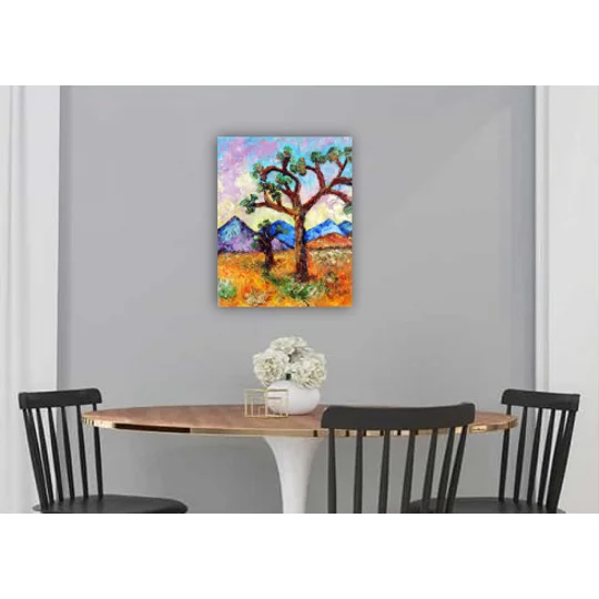 Joshua Tree Hills Original Impasto oil painting
