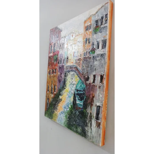 Venice Italy – Original Impasto Oil Painting on Canvas