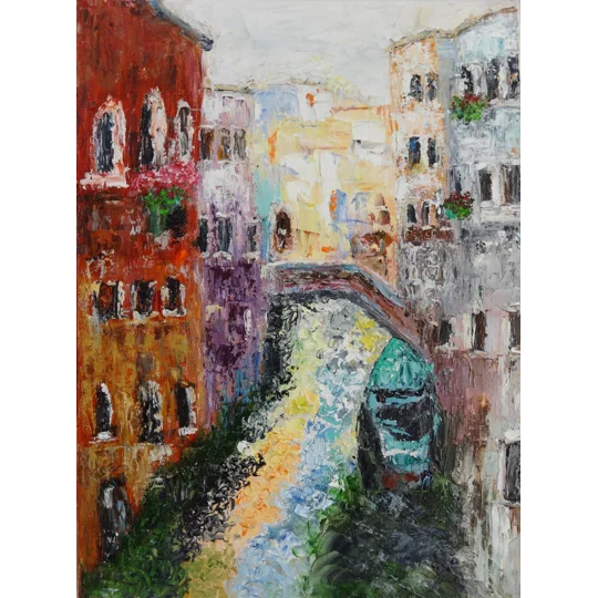 Venice Italy – Original Impasto Oil Painting on Canvas