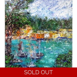 SOLD - Portofino Italy Impasto Oil Painting