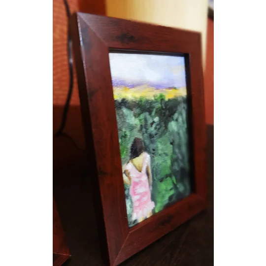 Female Figurative Mini Oil Paintings Set of 3