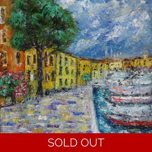 SOLD - Toscolano Maderno Lake Garda Oil Painting