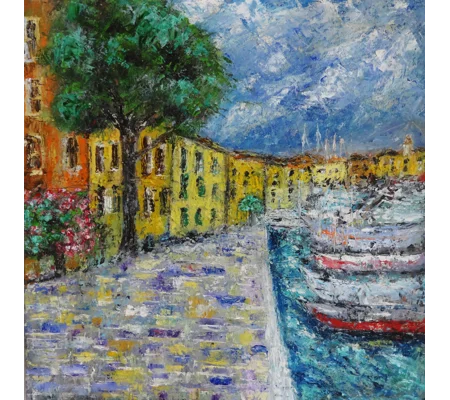 SOLD - Toscolano Maderno Lake Garda Oil Painting