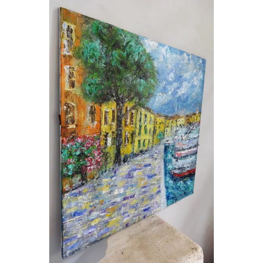 SOLD - Toscolano Maderno Lake Garda Oil Painting