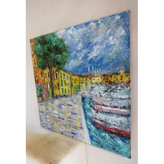 SOLD - Toscolano Maderno Lake Garda Oil Painting
