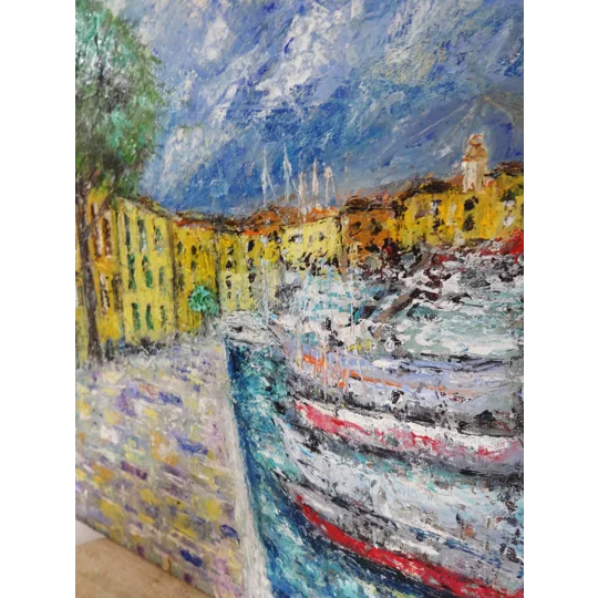 SOLD - Toscolano Maderno Lake Garda Oil Painting