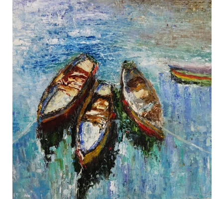 Sailing Boats Oil Painting