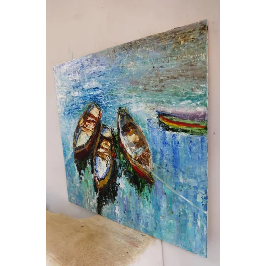 Sailing Boats Oil Painting