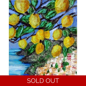 Amalfi Coast With Lemon Tree Oil Painting