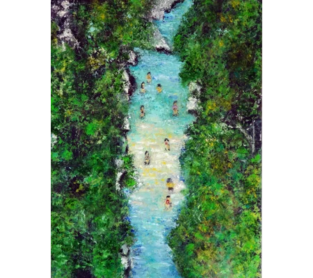 Acheron River Greece Oil Painting