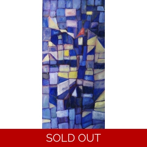 SOLD - Mosaic on the Wall Oil Painting