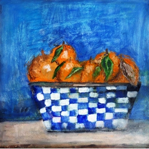 A bowl of Oranges Oil Painting