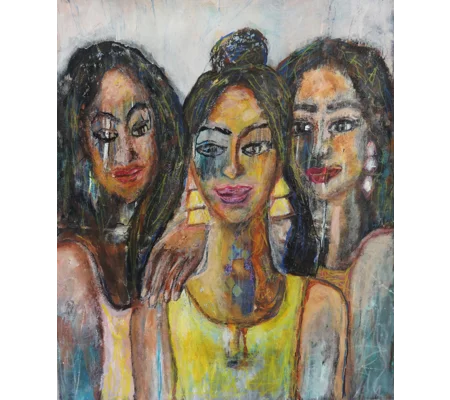 Three Women Acrylic Painting