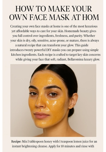 FACE MASK EBOOK – 20 NATURAL RECIPES FOR GLOWING SKIN