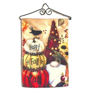 **Clearance** Garden Flag - Festive Fall Gnome