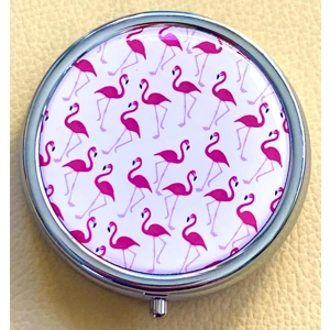 Pill Box - Mod Pink Flamingo