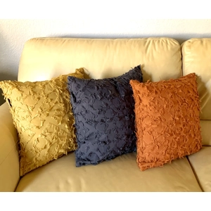 Throw Pillow Cover - Shag Textured Geometric