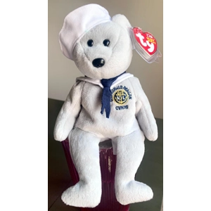 Ty Beanie Baby - 2003 40015 Ronnie Ronald Reagan Naval Sailor Teddy Bear