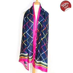 Φουλάρι εμπριμέ με ρίγες