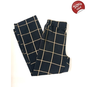 Καρό παντελόνι crop