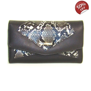 Πορτοφόλι με μοτίβο φιδιού